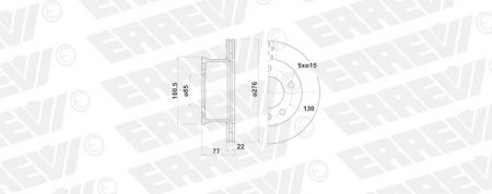 ΔΙΣΚΟΠΛΑΚΑ ERREVI MERCEDES SPRINTER 9024210612