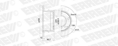 ΔΙΣΚΟΠΛΑΚΑ ERREVI MERCEDES SPINTER 9014230812