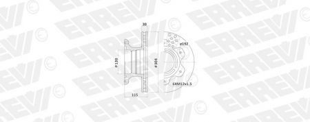 ΔΙΣΚΟΠΛΑΚΑ ERREVI MERCEDES SPRINTER VW LT 9054200072