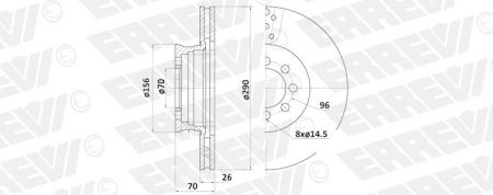 ΔΙΣΚΟΠΛΑΚΑ ERREVI MERCEDES SPRINTER 9054210012