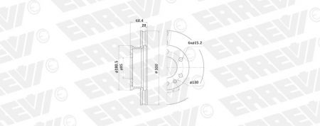 ΔΙΣΚΟΠΛΑΚΑ ERREVI MERCEDES SPRINTER 9064210012