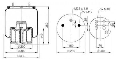 AIR SPRING  940MBK METALLIC