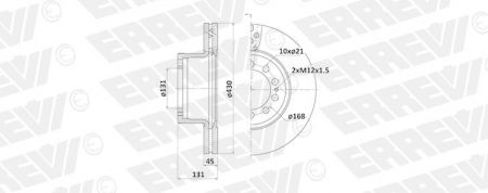 ΔΙΣΚΟΠΛΑΚΑ ERREVI MERCEDES ACTROS 9604210312