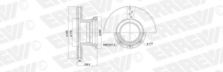 ΔΙΣΚΟΠΛΑΚΑ  ERREVI MAN 2000 MERCEDES ATEGO 9704230212