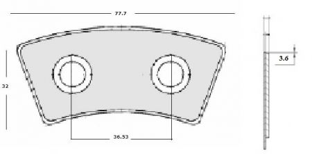 ΜΕΤΑΛΛΙΚΑ ΠΛΑΚΑΚΙΑ ΔΙΣΚΩΝ ΜΙΒΑ  32x77x3.6