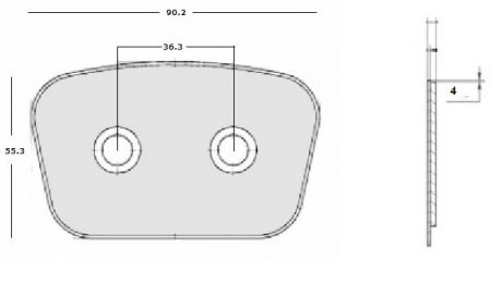 ΜΕΤΑΛΛΙΚΑ ΠΛΑΚΑΚΙΑ ΔΙΣΚΩΝ ΜΙΒΑ  55x90x4