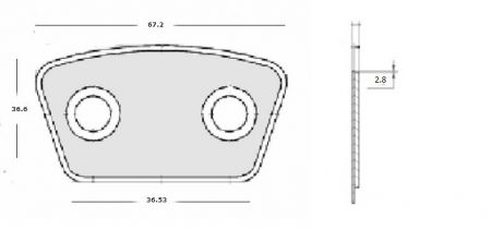 ΜΕΤΑΛΛΙΚΑ ΠΛΑΚΑΚΙΑ ΔΙΣΚΩΝ ΜΙΒΑ  37x67x2.8