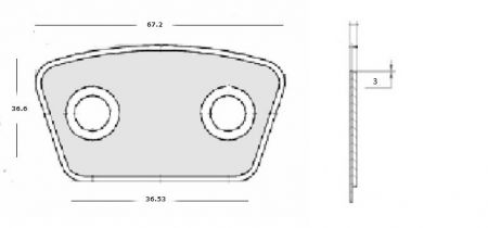 ΜΕΤΑΛΛΙΚΑ ΠΛΑΚΑΚΙΑ ΔΙΣΚΩΝ ΜΙΒΑ  37x67x3