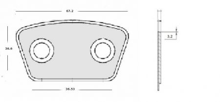 ΜΕΤΑΛΛΙΚΑ ΠΛΑΚΑΚΙΑ ΔΙΣΚΩΝ ΜΙΒΑ 37x67x3.2