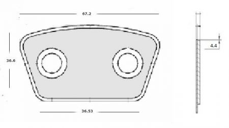 ΜΕΤΑΛΛΙΚΑ ΠΛΑΚΑΚΙΑ ΔΙΣΚΩΝ ΜΙΒΑ 37x67x4.4