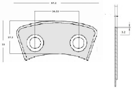 ΜΕΤΑΛΛΙΚΑ ΠΛΑΚΑΚΙΑ ΔΙΣΚΩΝ ΜΙΒΑ 29x70x3.2