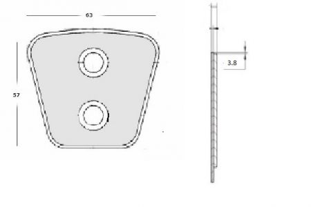 ΜΕΤΑΛΛΙΚΑ ΠΛΑΚΑΚΙΑ ΔΙΣΚΩΝ ΜΙΒΑ 57x64x3.8