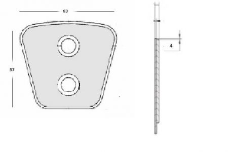 ΜΕΤΑΛΛΙΚΑ ΠΛΑΚΑΚΙΑ ΔΙΣΚΩΝ ΜΙΒΑ 57x64x4