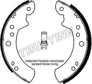Brake Shoes FORD   70Χ254 TRUSTING