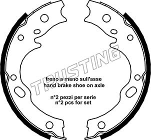 Brake Shoes ISUZU   TRUSTING