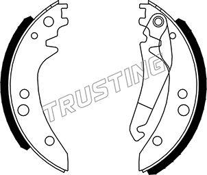 Brake Shoes  207-208-210 (33-60) TRUSTING