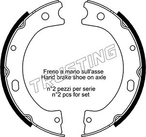 Brake Shoes  NISSAN 203.2Χ47 TRUSTING