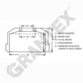 BRAKE DRUM MB FRONT BRAKE SHOE 85 HEIGHT 55 WITH WHEEL HUB