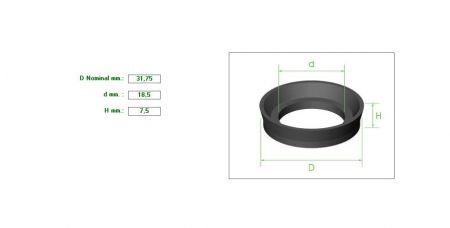 ΡΟΔΕΛΑ ΚΑΦ 1&quot;1/4Χ18.5Χ7.5