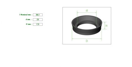 ΡΟΔΕΛΑ ΚΑΦ 1&quot;1/2Χ23x7.5