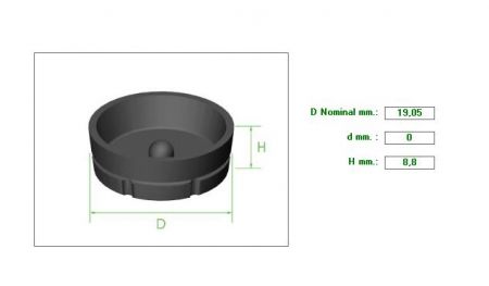 ΠΙΑΤΑΚΙ ΑΝΤΛΙΑΣ 3/4 Η8.8mm