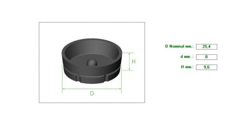 ΠΙΑΤΑΚΙ ΑΝΤΛΙΑΣ 1&quot; Η9.6mm