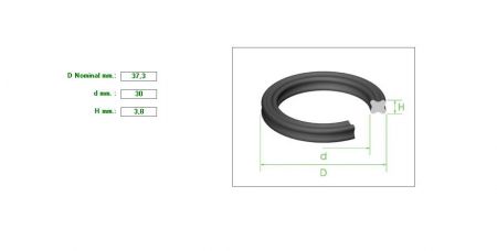 ΡΟΔΕΛΑ ΑΝΤΛΙΑΣ 37.3Χ30Χ3.8  X-RING