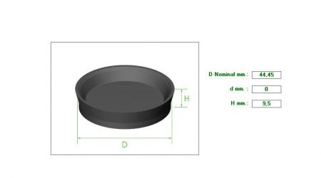 ΠΙΑΤΑΚΙ ΤΡΟΧΟΥ 1"3/4 H9.5mm