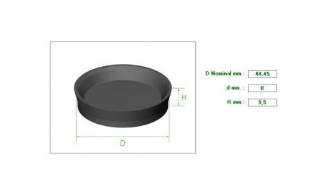 ΠΙΑΤΑΚΙ ΤΡΟΧΟΥ 1&quot;3/4 H9.5mm