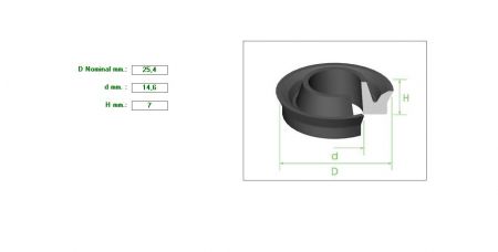 Seal 1&quot;X14.6X7