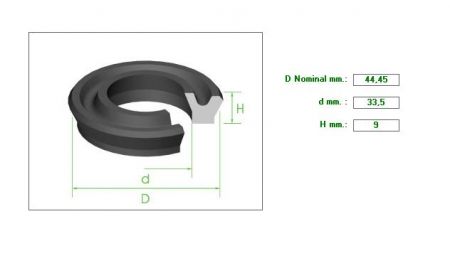 Seal 1&quot;3/4Χ33.5Χ9
