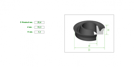 Seal 1&quot;Χ15.3Χ7.2