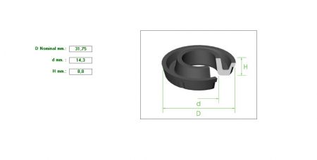 Seal  1&quot;1/4Χ14.3Χ8.8