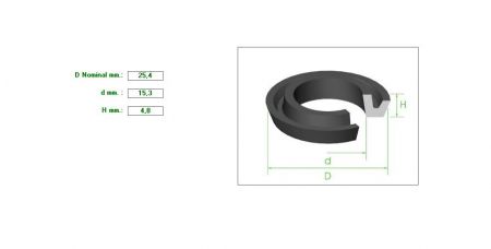 Seal 1&quot;X15.3X4.8