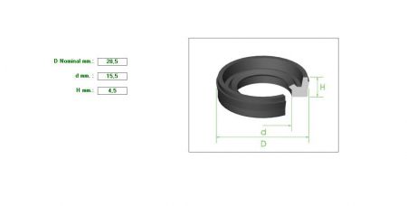 Seal 1&quot;1/8Χ15.5Χ4