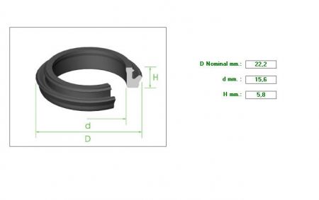 ΡΟΔΕΛΑ ΤΥΠΟΥ FORD 7/8Χ15.6Χ5.8 GIRLING ΦΑΡΔΙΑ ΤΡΥΠΑ