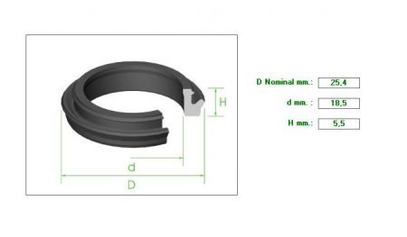 ΡΟΔΕΛΑ ΤΎΠΟΥ FORD 1&quot;Χ18.5Χ5.5