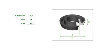 Seal 1&quot;Χ14Χ4.8