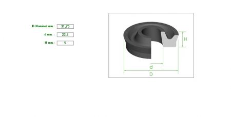 ΡΟΔΕΛΑ ΔΙΠΛΗΣ ΕΝΕΡΓΕΙΑΣ 1&quot;1/4X22.2X5 RB