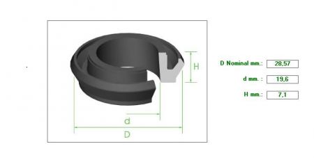 Seal 1&quot;1/8Χ19.6Χ7.1