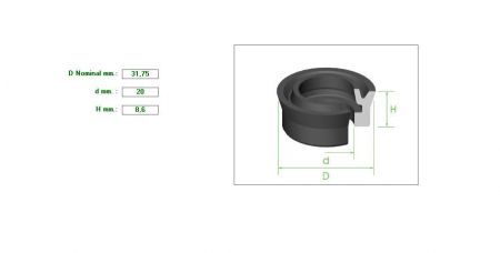 Seal 1&quot;1/4Χ20X8.6