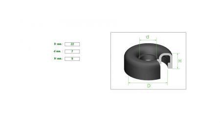 Caliper Boot 11/16-3/4  22mm