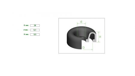 Boot 13/16-7/8-15/16-1-11/16-13/32  28mm