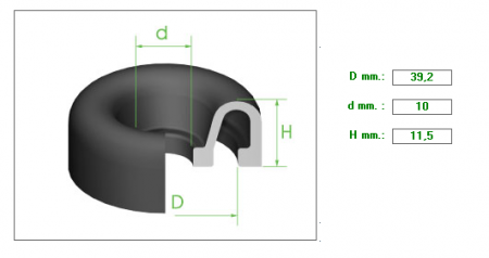 ΚΑΛΥΜΜΑ ΚΥΛΙΝΔΡΑΚΙ 1&quot;3/8-1&quot;1/2 39.2mm