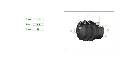 ΦΥΣΟΥΝΑΚΙ ΣΥΜΠΛΕΚΤΗ 23.5-4.5mm H28mm