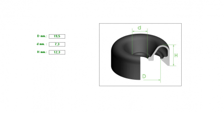 Seal 11/16-3/4  19.5mm