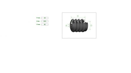 Boot  MERCEDES 32mm - 10.5mm  H82