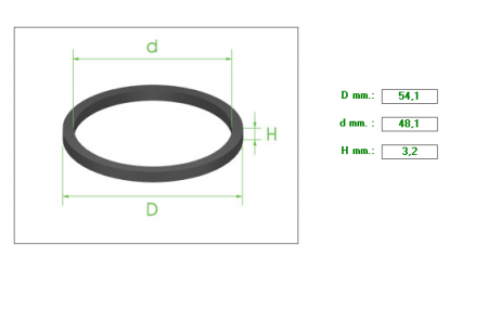 Piston Seal 48.1m Η3.2