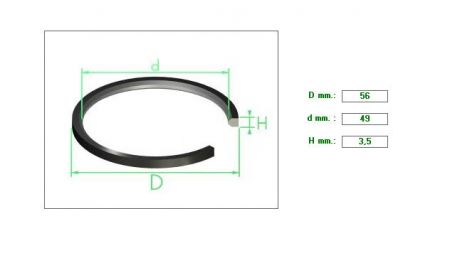 Piston Seal IVECO 49m Η3.5