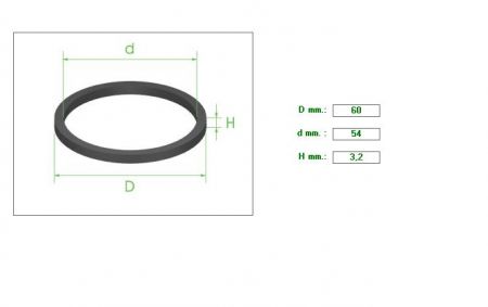 Piston Seal 54mmOil